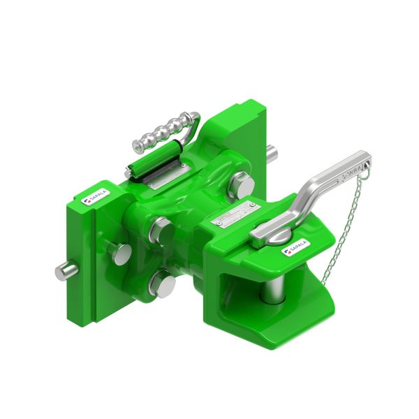 Transport hitch lățime 330 mm grosime 32 mm diametru pivot 25 mm verde