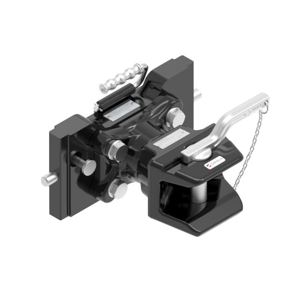 Transport hitch lățime 390 mm grosime 30 mm diametru pivot 20 mm negru