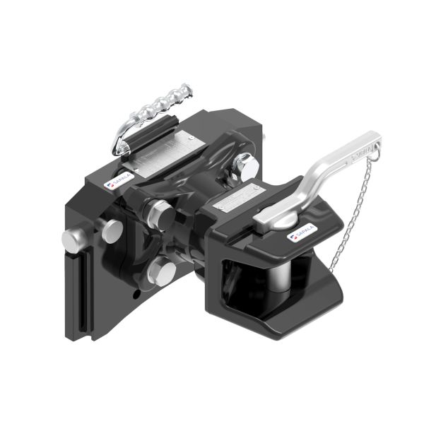 Transport hitch lățime 330 mm grosime 20 mm filet M20 M16 negru