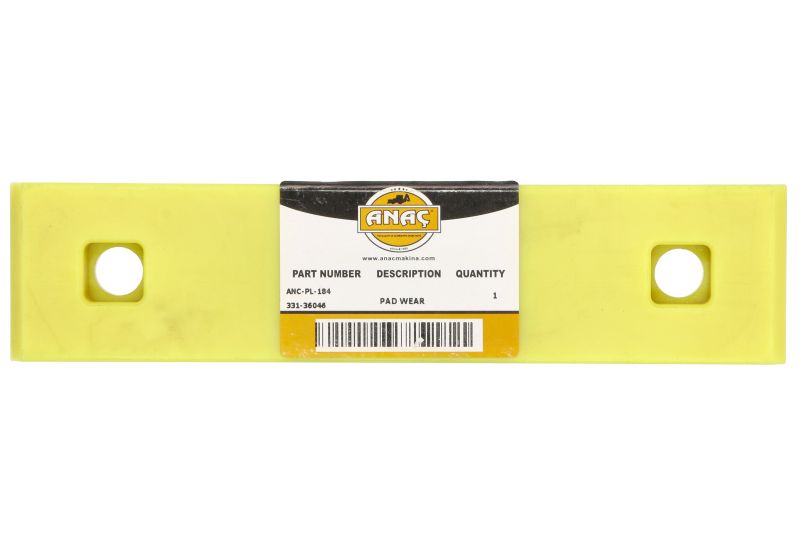 Placuta wear strip 260x60x22 mm filet M12
