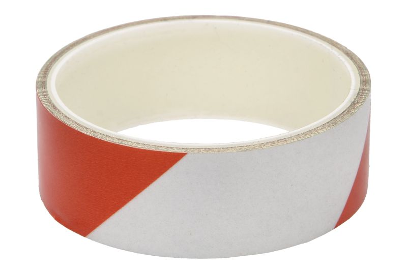 Benzi adezive reflector marcaj de avertizare 1.5 m 3.0 cm rosu /alb