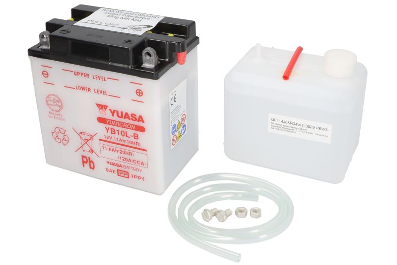 Acumulator pornire 135x90x145 mm incarcare uscata cu acid 0.8 l