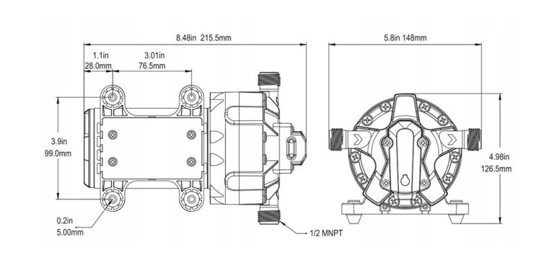 Sensor pompa electrica