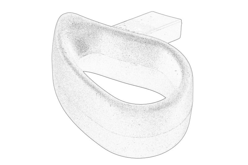 Element de scaun, suport original