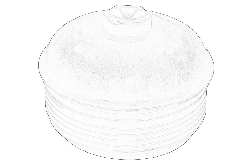 Capacul carcasei filtrului de ulei (superior) original