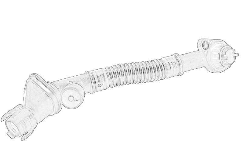 Furtun epurator (4 cilindri: 5; 6; 7; 8) original