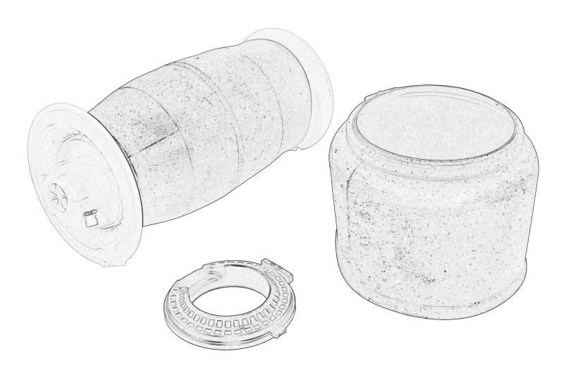 Burduf de suspensie de aer spate dreapta/stanga cu EDC original