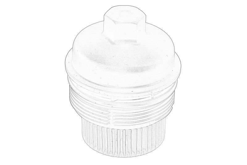 Capacul carcasei filtrului de ulei (cu garnitura; superior) original