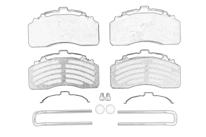Set placute frana fata/spate original