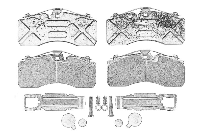 Set placute frana fata/spate original