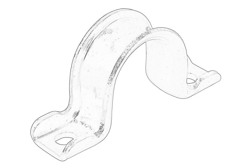 Fermoar metalic cu buza stabilizator fata original