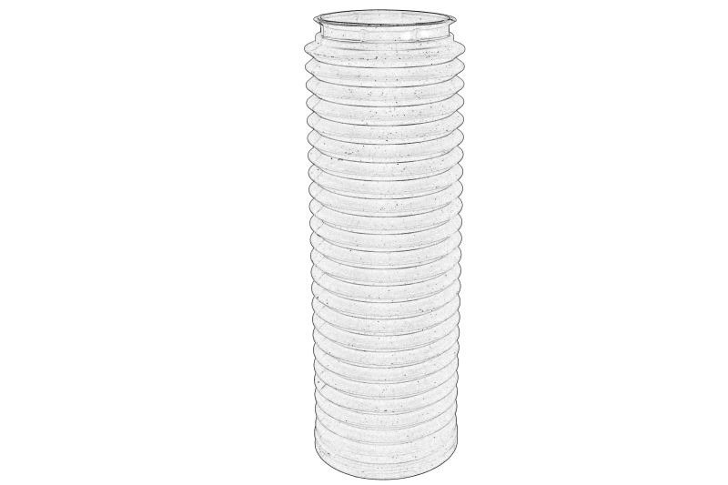 Burduf protectie amortizor, fata original