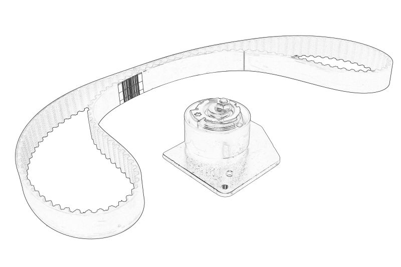 Set de distributie (curea + pinion) original