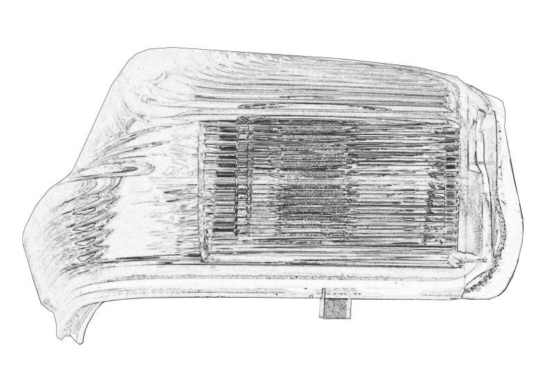 Lampa semnalizare stanga (in oglinda) originala