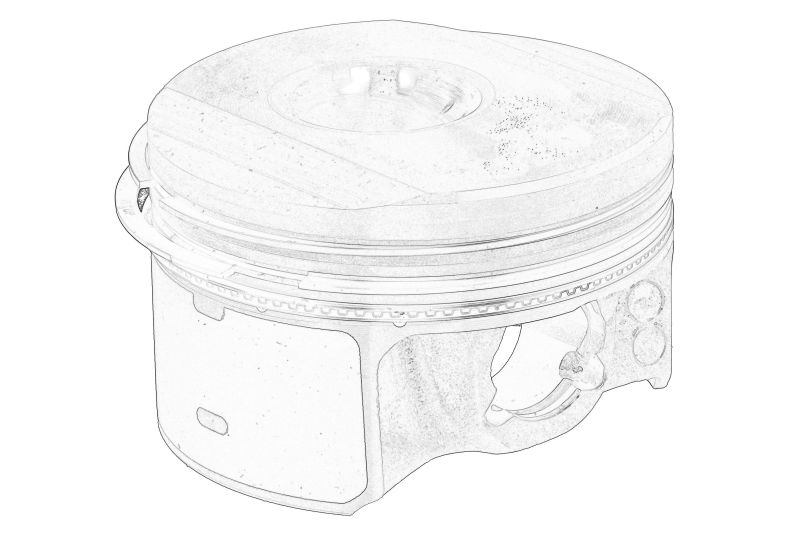 Piston (std, cu inele) original