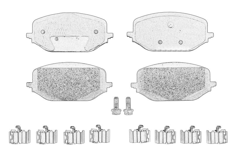 Set placute frana fata original