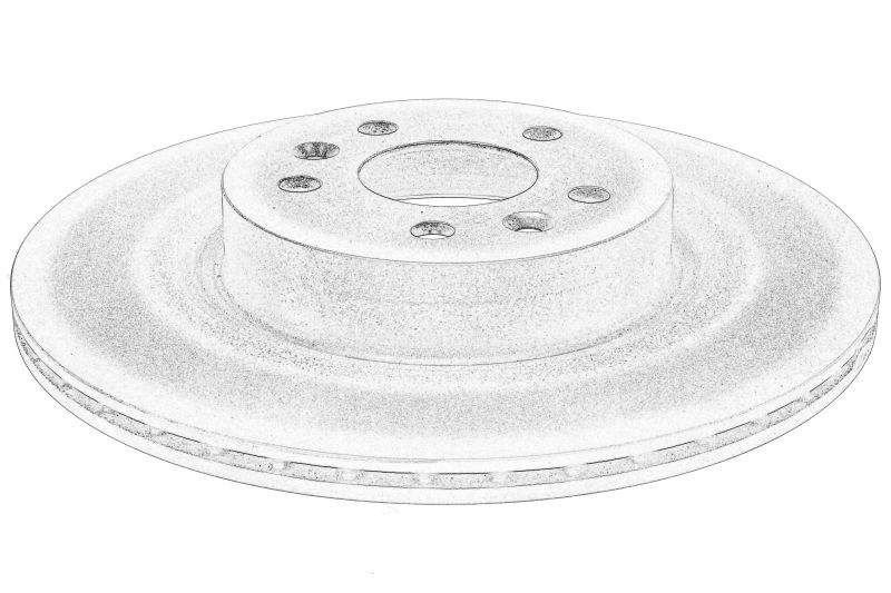Disc frana spate dreapta/stanga original