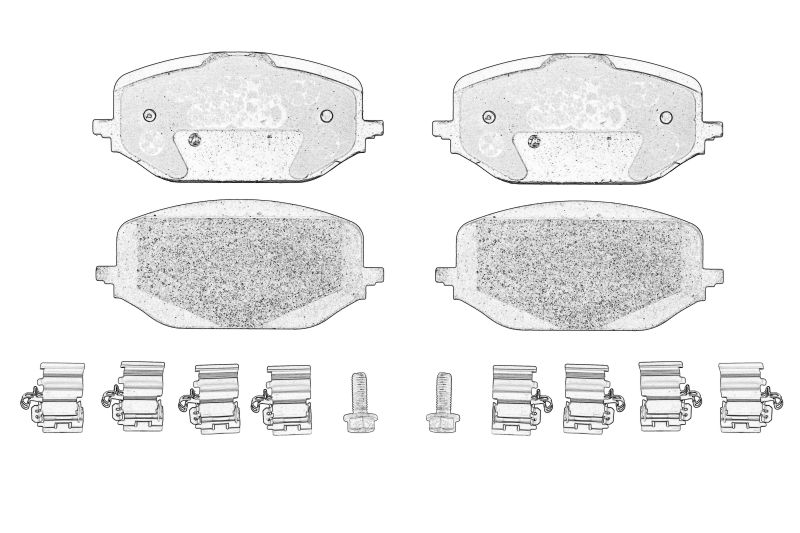 Set placute frana fata original