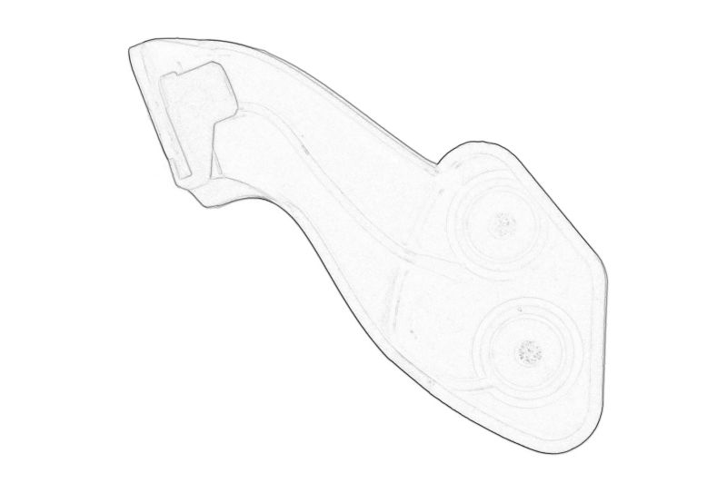 Suport bara spate dreapta/stanga (latura, plastic) original