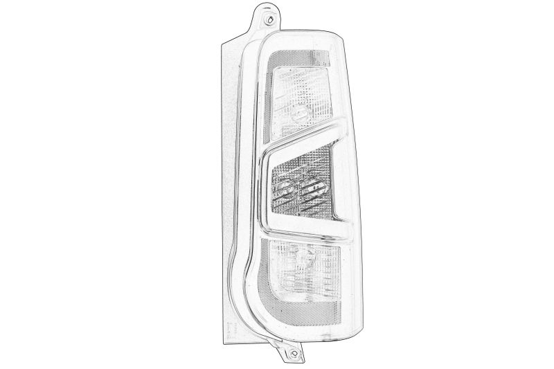 Lampa spate dreapta (cu becuri; versiune cu usa din spate) originala