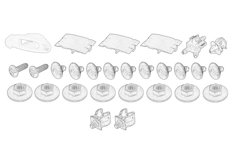 Kit de montare (capac motor; set) original 