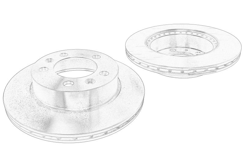 Set discuri de frana (2 buc.) Spate ((EN) with no automatic handbrake) original 