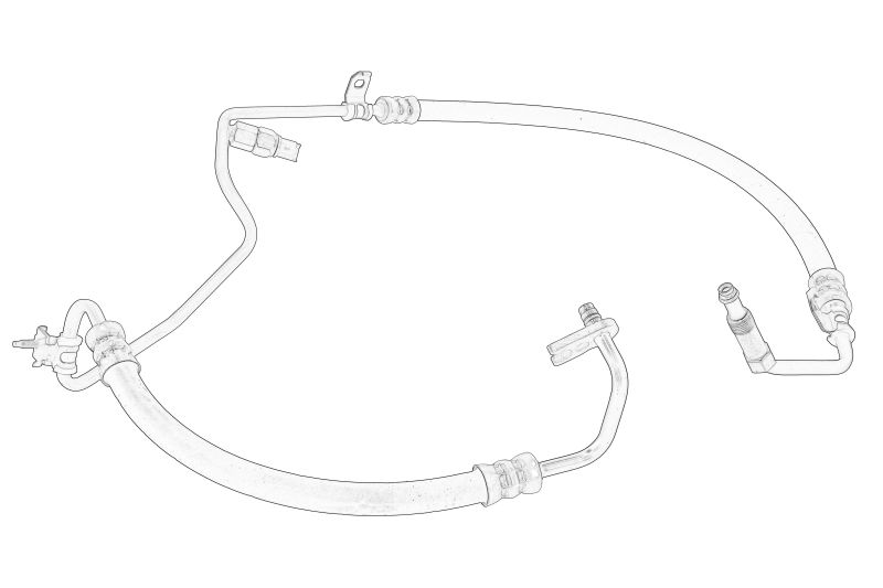 Furtun / teava de directie (presiune) original