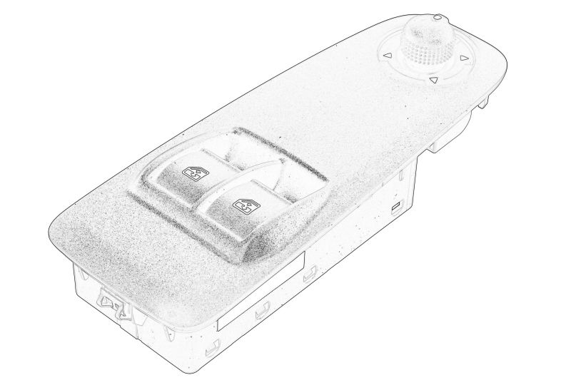 Comutator macara geam stanga (cu control oglinda) original