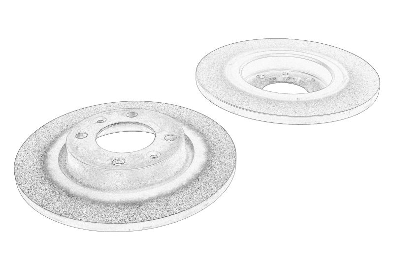 Disc frana spate dreapta/stanga (set) original