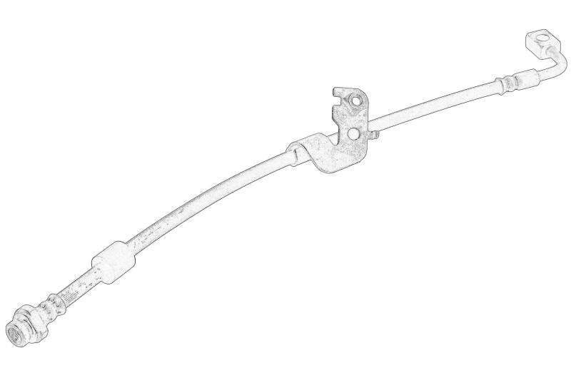 Furtun/conducta de frana flexibil Fata Dreapta (lungime 505mm, M10x1) originala 