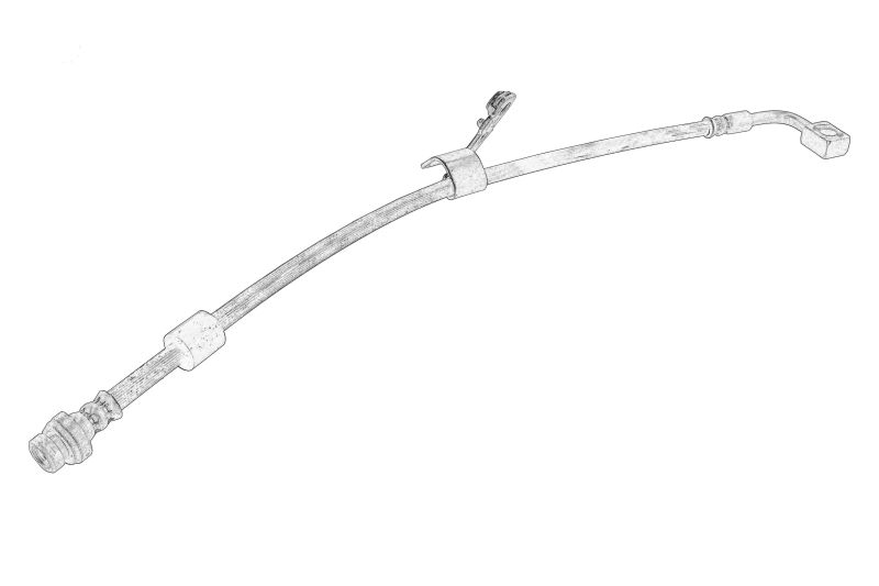 Furtun/conducta de frana Fata Stanga (lungime 505mm, M10x1) originala