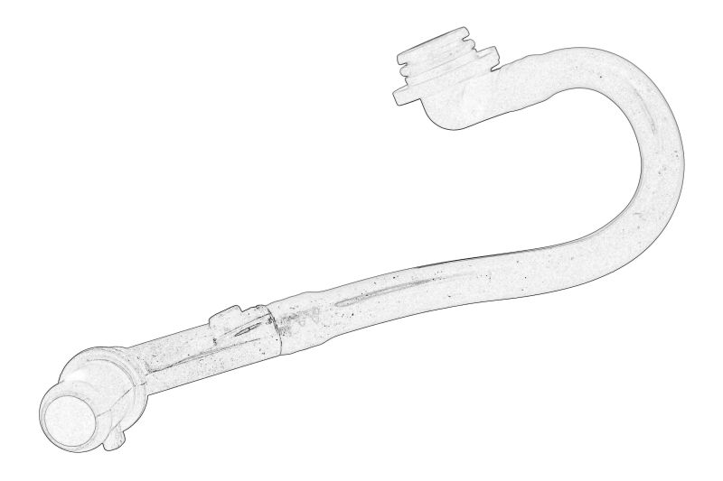 Tub de flux (metal; montat pe bloc) original