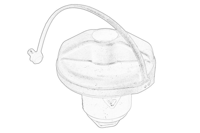 Capacul rezervorului de combustibil (EN) with a socket for lock barrel original