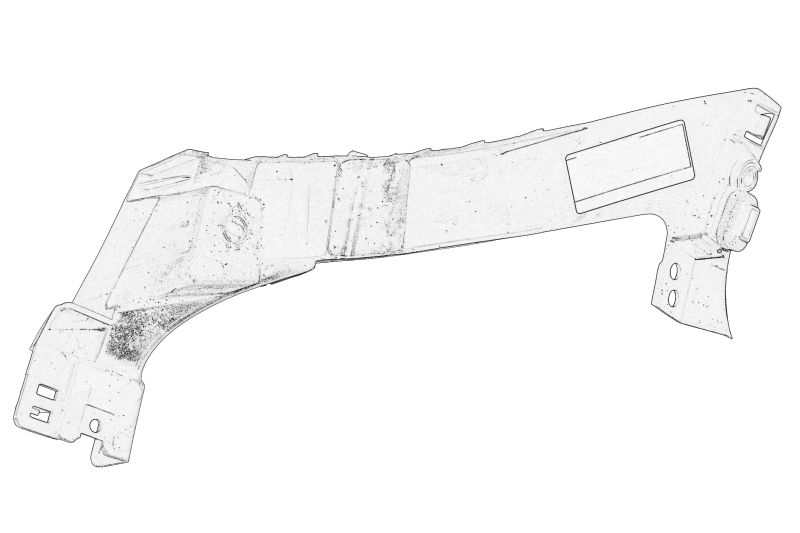 Ghidaj/suport bara de protectie spate stanga (superior) original