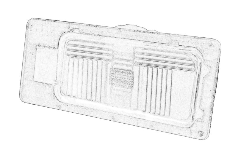 Lampa numar inmatriculare stanga originala