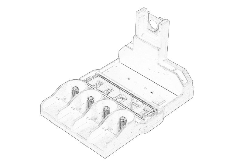 Sabot cablu / adaptor (-, cu sigurante) original