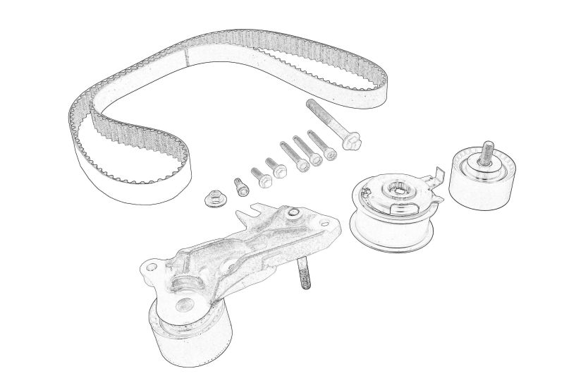 Set de distributie (curea + pinion) original 