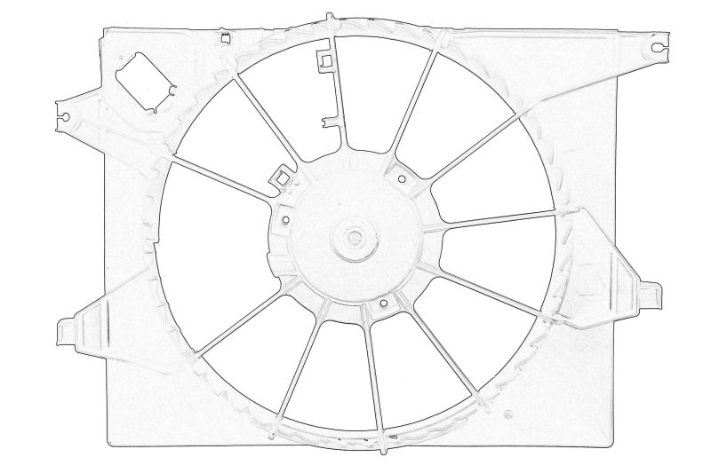 Carcasa ventilator radiator originala 