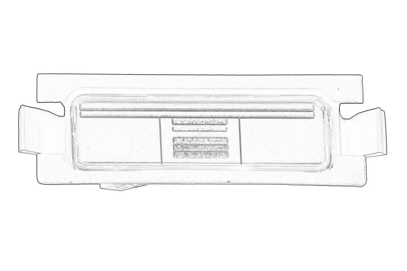 Lampa numar inmatriculare dreapta originala