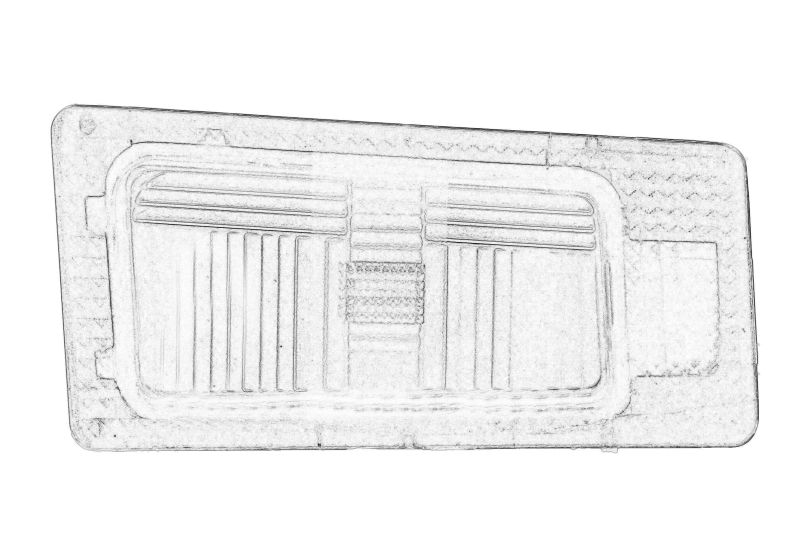 Lampa numar inmatriculare dreapta originala