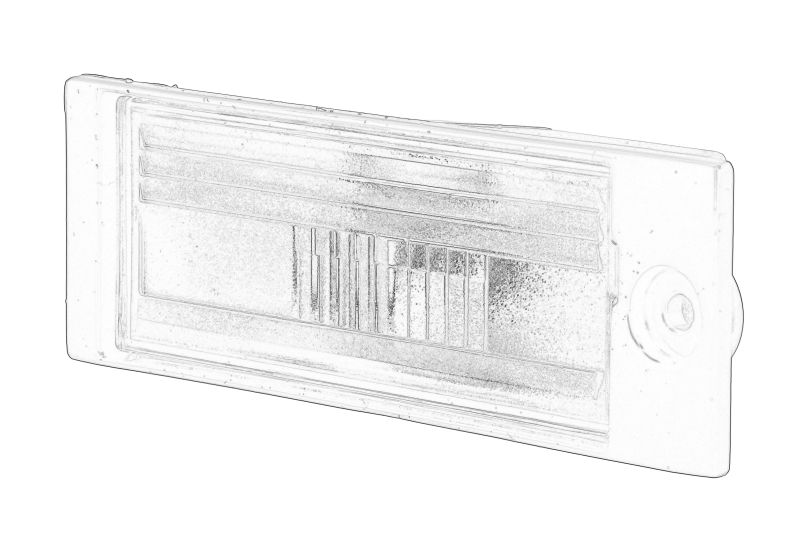 Lampa numar inmatriculare dreapta originala