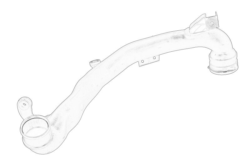 Furtun intercooler stanga original