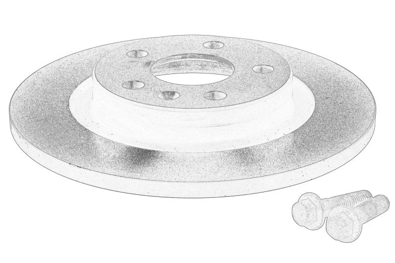 Disc frana spate dreapta/stanga original