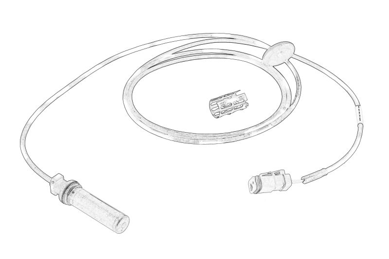 Senzor ABS Fata/Spate Stanga (drept, 2250mm, 2pin) original