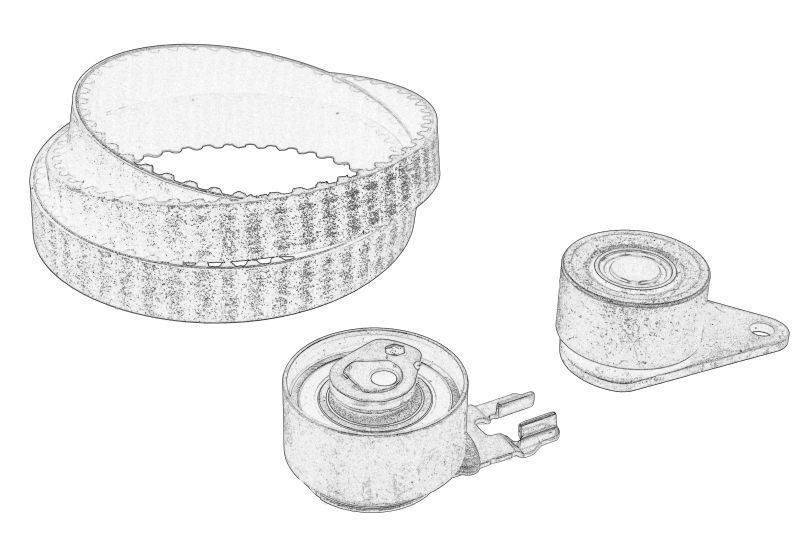 Set de distributie (curea + pinion) original 