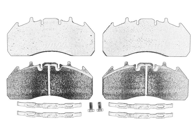 Set placute frana Fata/Spate MERITOR ELSA 225-3 (set) original 