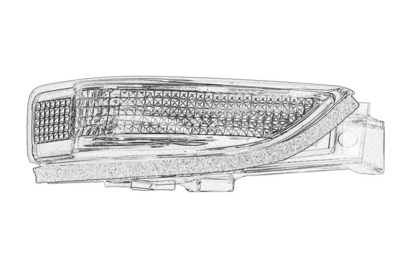 Lampa semnalizare stanga (in oglinda) originala
