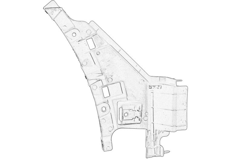 Bumper mount front L fits: LEXUS NX 2.0/2.5H 07.14- original