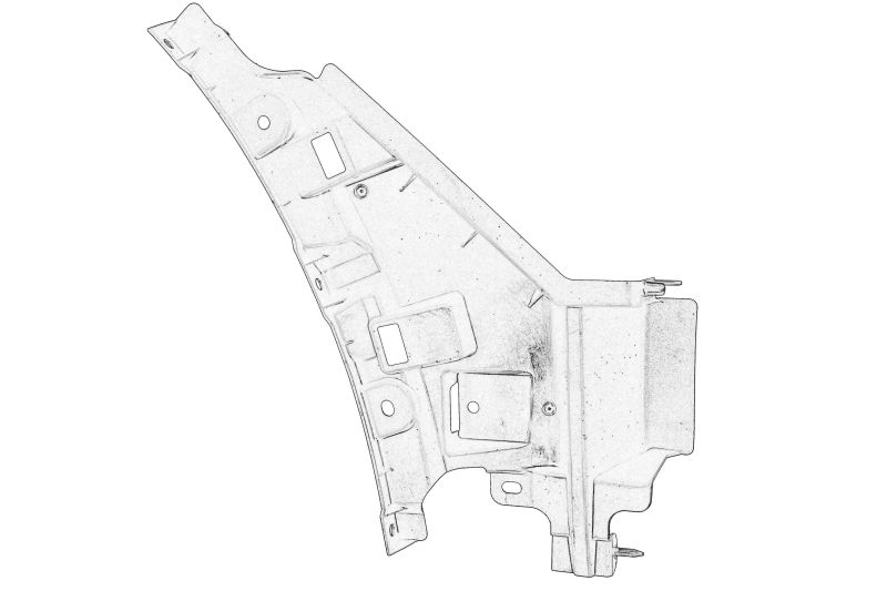 Bumper mount front R fits: LEXUS NX 2.0/2.5H 07.14- original