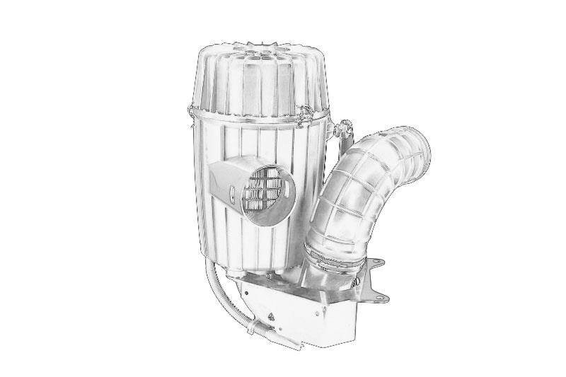 Carcasa filtru aer (cu filtru, diametru: 164mm, inaltime: 350mm) originala
